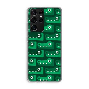 CaseCompany Crocs: Samsung Galaxy S21 Ultra Transparant Hoesje