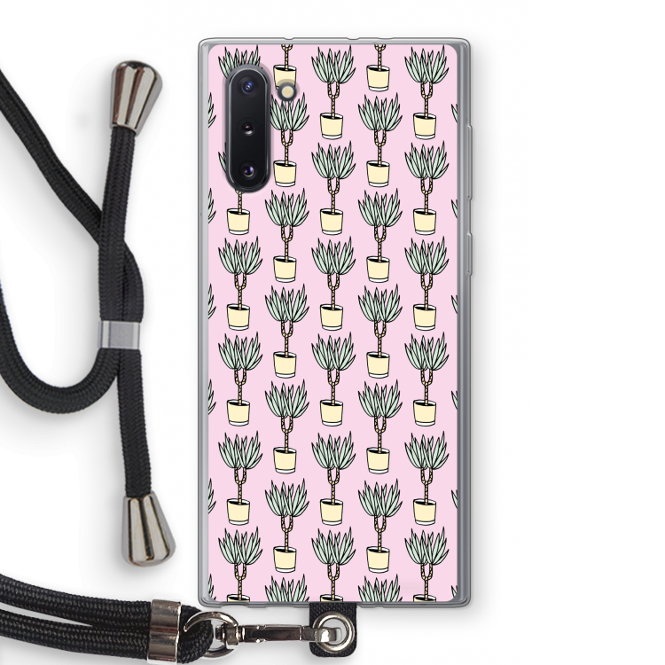 CaseCompany Boompje: Samsung Galaxy Note 10 Transparant Hoesje met koord