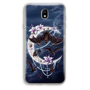 CaseCompany Vleermuizen Maan: Samsung Galaxy J7 (2017) Transparant Hoesje