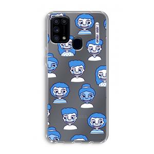 CaseCompany Gezichtjes: Samsung Galaxy M31 Transparant Hoesje