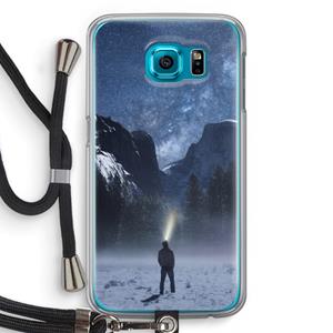 CaseCompany Wanderlust: Samsung Galaxy S6 Transparant Hoesje met koord