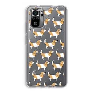 CaseCompany Doggy: Xiaomi Redmi Note 10S Transparant Hoesje