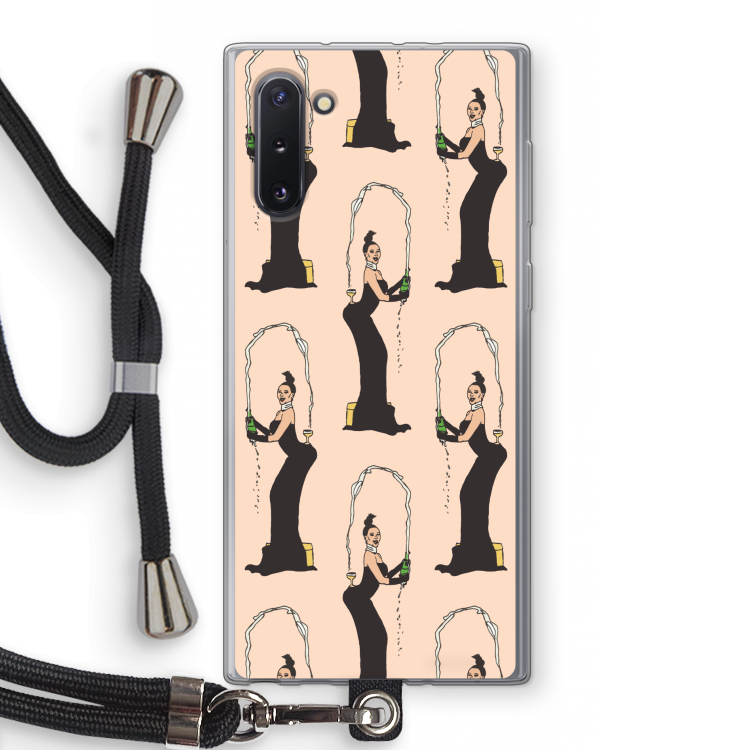 CaseCompany Pop Some Kim: Samsung Galaxy Note 10 Transparant Hoesje met koord
