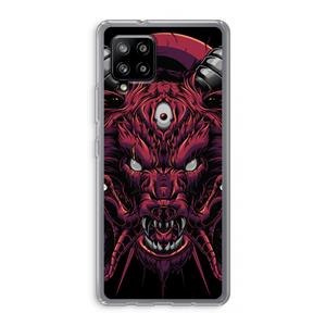 CaseCompany Hell Hound and Serpents: Samsung Galaxy A42 5G Transparant Hoesje