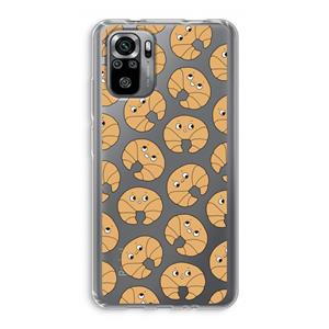 CaseCompany Croissant: Xiaomi Redmi Note 10S Transparant Hoesje