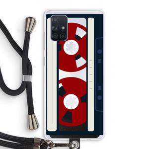 CaseCompany Here's your tape: Samsung Galaxy A71 Transparant Hoesje met koord