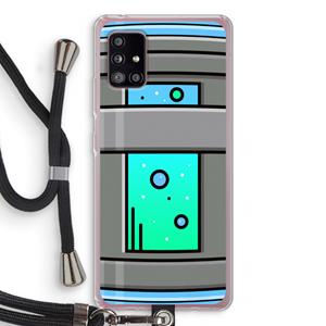 CaseCompany Chug Bottle: Samsung Galaxy A51 5G Transparant Hoesje met koord