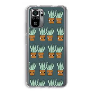 CaseCompany Sansevieria: Xiaomi Redmi Note 10S Transparant Hoesje