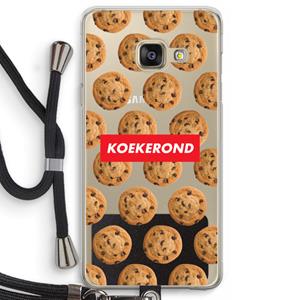 CaseCompany Koekerond: Samsung Galaxy A3 (2016) Transparant Hoesje met koord