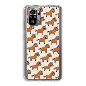 CaseCompany Pony: Xiaomi Redmi Note 10S Transparant Hoesje