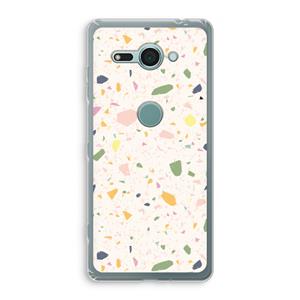 CaseCompany Terrazzo N°21: Sony Xperia XZ2 Compact Transparant Hoesje