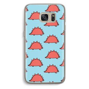 CaseCompany Dinosawrr: Samsung Galaxy S7 Transparant Hoesje