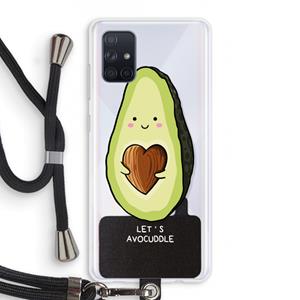 CaseCompany Avocuddle: Samsung Galaxy A71 Transparant Hoesje met koord