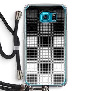 CaseCompany Musketon Halftone: Samsung Galaxy S6 Transparant Hoesje met koord