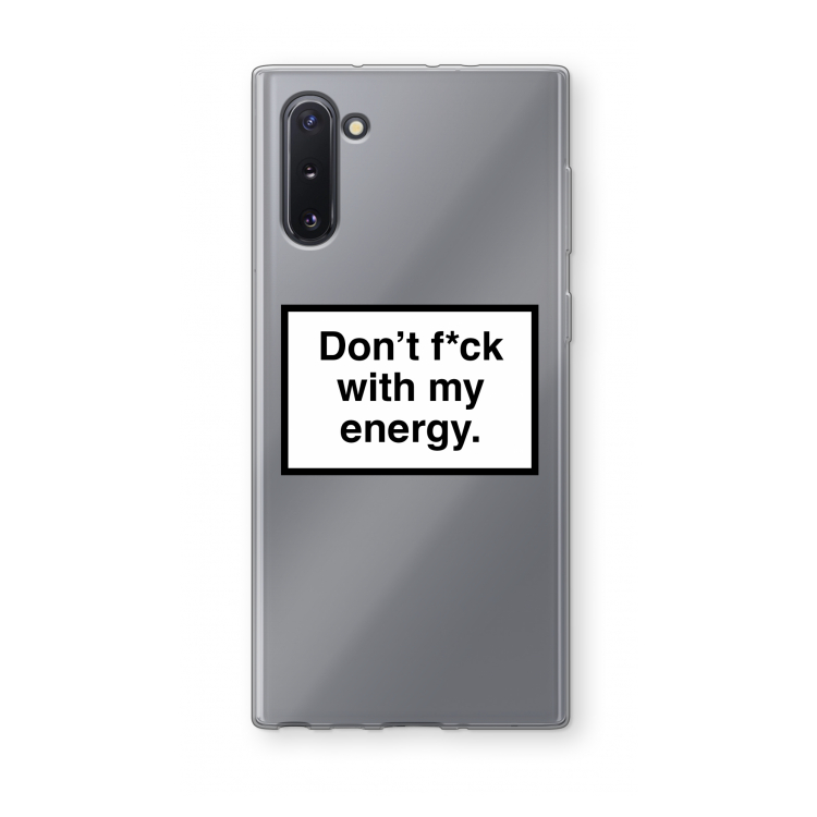 CaseCompany My energy: Samsung Galaxy Note 10 Transparant Hoesje