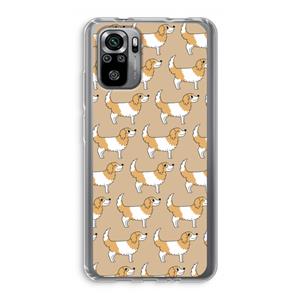 CaseCompany Doggy: Xiaomi Redmi Note 10S Transparant Hoesje