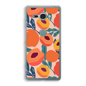 CaseCompany Perzik: Sony Xperia XZ2 Compact Transparant Hoesje