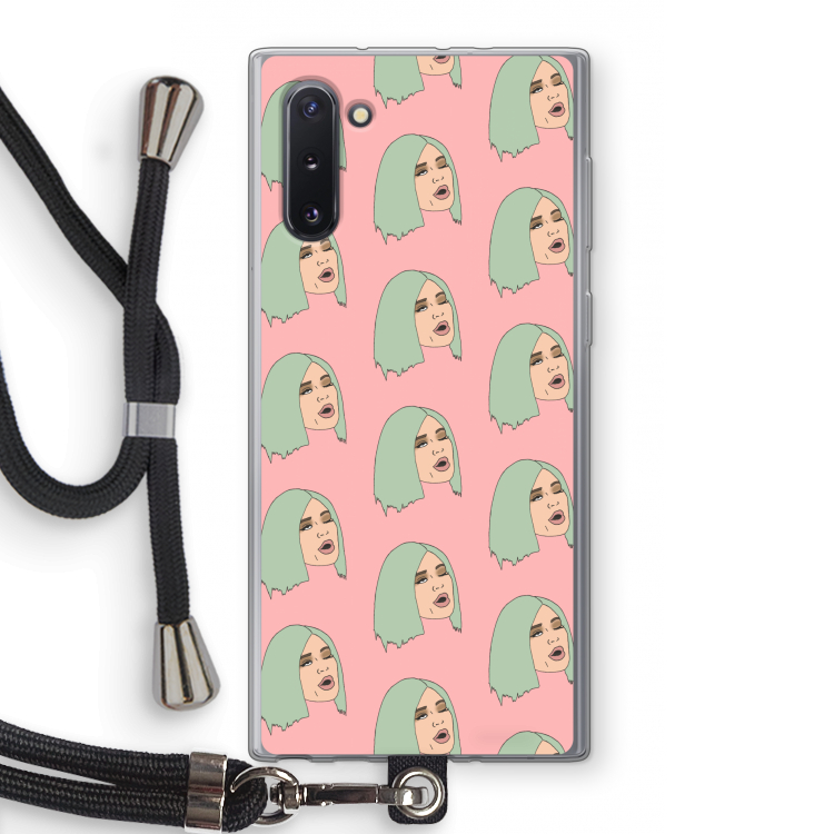 CaseCompany King Kylie: Samsung Galaxy Note 10 Transparant Hoesje met koord