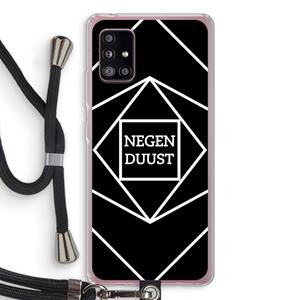 CaseCompany Negenduust geometrisch: Samsung Galaxy A51 5G Transparant Hoesje met koord