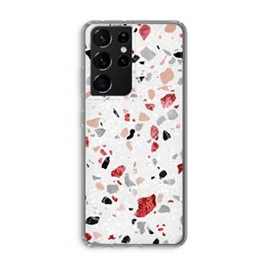 CaseCompany Terrazzo N°12: Samsung Galaxy S21 Ultra Transparant Hoesje