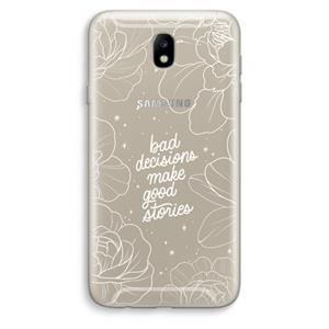 CaseCompany Good stories: Samsung Galaxy J7 (2017) Transparant Hoesje