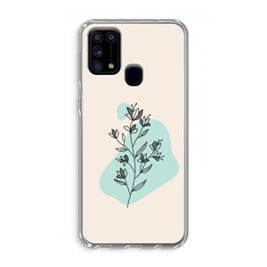 CaseCompany Violets are blue: Samsung Galaxy M31 Transparant Hoesje