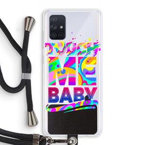 CaseCompany Touch Me: Samsung Galaxy A71 Transparant Hoesje met koord