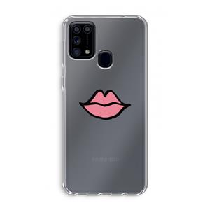 CaseCompany Kusje: Samsung Galaxy M31 Transparant Hoesje