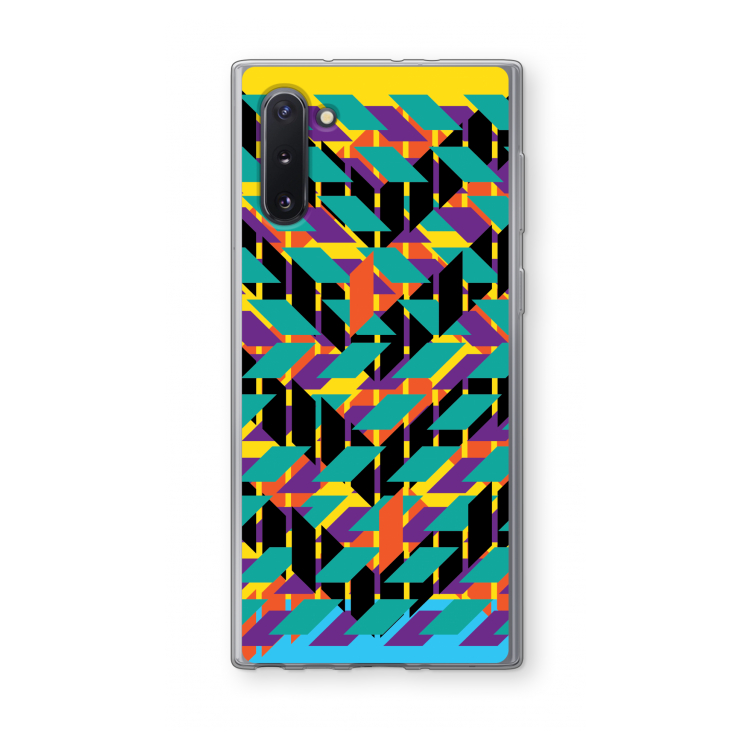CaseCompany Skew Bee 1: Samsung Galaxy Note 10 Transparant Hoesje