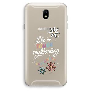 CaseCompany Tough Life: Samsung Galaxy J7 (2017) Transparant Hoesje