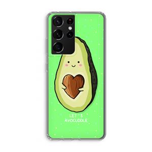 CaseCompany Avocuddle: Samsung Galaxy S21 Ultra Transparant Hoesje
