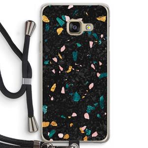 CaseCompany Terrazzo N°10: Samsung Galaxy A3 (2016) Transparant Hoesje met koord