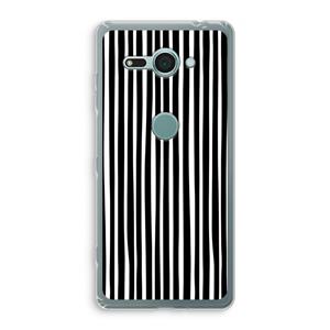 CaseCompany Stripes: Sony Xperia XZ2 Compact Transparant Hoesje