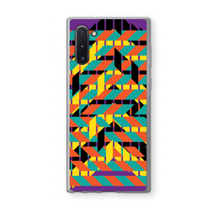 CaseCompany Skew Bee 2: Samsung Galaxy Note 10 Transparant Hoesje