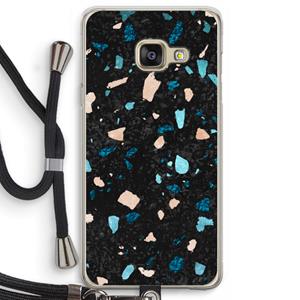 CaseCompany Terrazzo N°11: Samsung Galaxy A3 (2016) Transparant Hoesje met koord