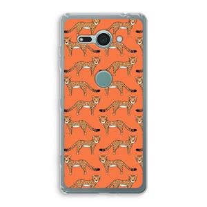 CaseCompany Cheetah: Sony Xperia XZ2 Compact Transparant Hoesje