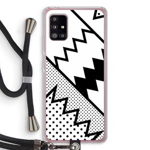 CaseCompany Pop Art #5: Samsung Galaxy A51 5G Transparant Hoesje met koord