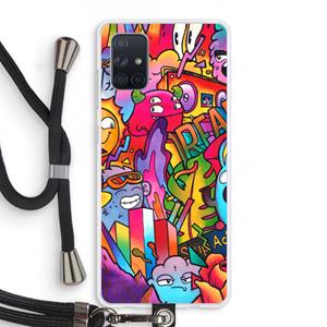 CaseCompany Dreams: Samsung Galaxy A71 Transparant Hoesje met koord