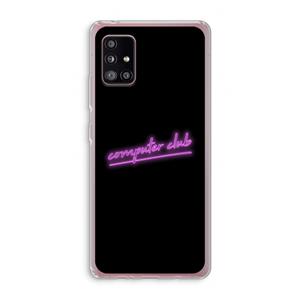 CaseCompany Vice Black: Samsung Galaxy A51 5G Transparant Hoesje