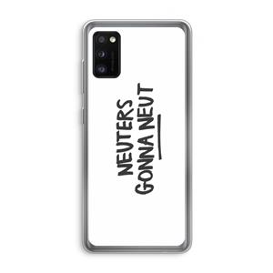 CaseCompany Neuters: Samsung Galaxy A41 Transparant Hoesje