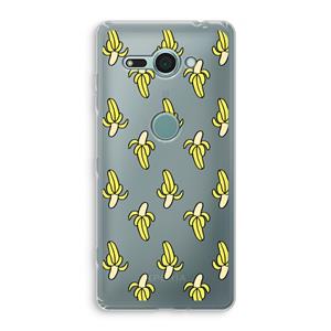 CaseCompany Bananas: Sony Xperia XZ2 Compact Transparant Hoesje