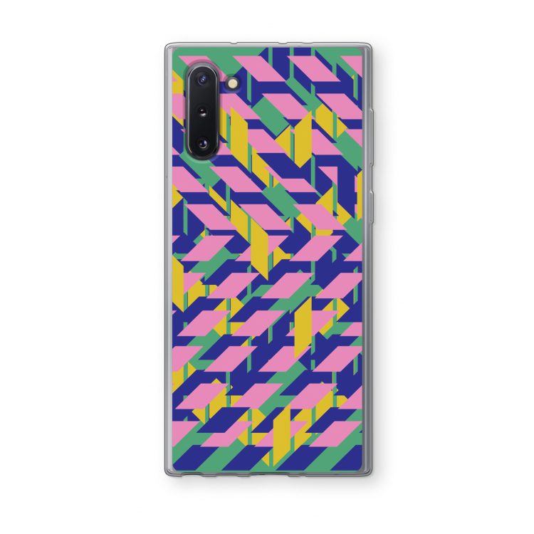 CaseCompany Skew Blush 1: Samsung Galaxy Note 10 Transparant Hoesje