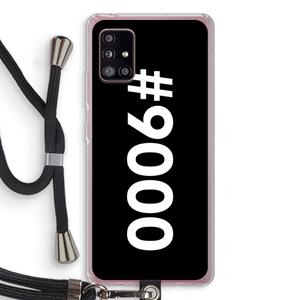 CaseCompany 9000: Samsung Galaxy A51 5G Transparant Hoesje met koord