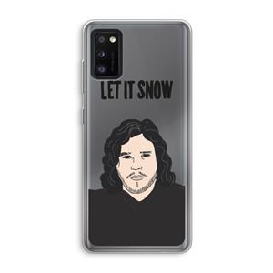 CaseCompany Let It Snow: Samsung Galaxy A41 Transparant Hoesje
