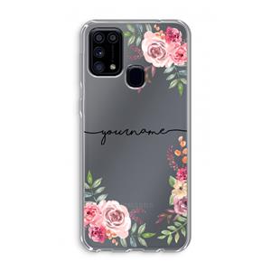 CaseCompany Rozen: Samsung Galaxy M31 Transparant Hoesje