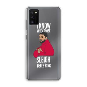 CaseCompany Sleigh Bells Ring: Samsung Galaxy A41 Transparant Hoesje