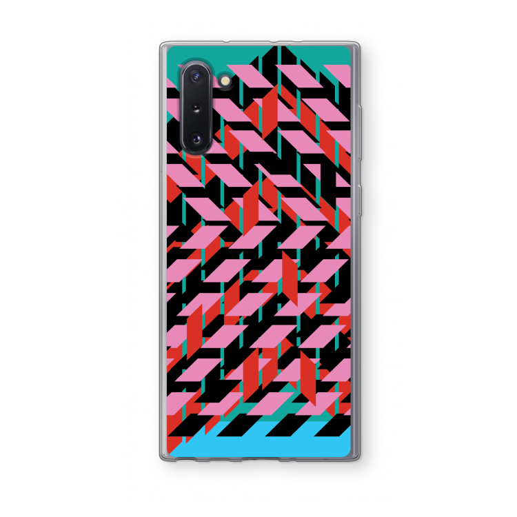 CaseCompany Skew Blush 2: Samsung Galaxy Note 10 Transparant Hoesje