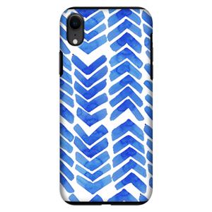 CaseCompany Blauwe pijlen: iPhone XR Tough Case