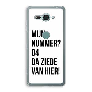 CaseCompany Da ziede van hier: Sony Xperia XZ2 Compact Transparant Hoesje