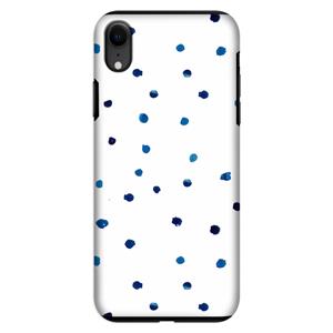 CaseCompany Blauwe stippen: iPhone XR Tough Case